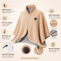 Snugly Blanket Heated Shawl